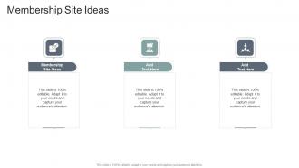 Membership Site Ideas In Powerpoint And Google Slides Cpb