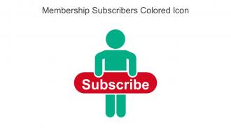 Membership Subscribers Colored Icon In Powerpoint Pptx Png And Editable Eps Format
