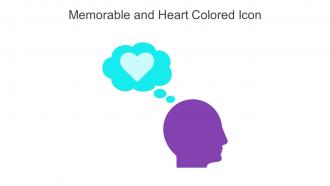 Memorable And Heart Colored Icon In Powerpoint Pptx Png And Editable Eps Format