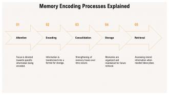 Memory Encoding Processes Explained Neuroscience PPT Sample ACP PPT ...