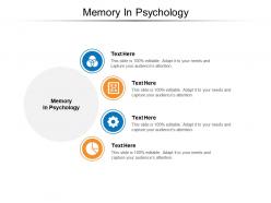 Memory in psychology ppt powerpoint presentation infographics templates cpb