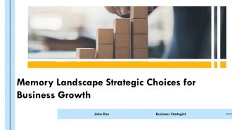 Memory Landscape Strategic Choices For Business Growth PPT Graphics ACP