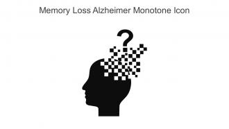 Memory Loss Alzheimer Monotone Icon In Powerpoint Pptx Png And Editable Eps Format