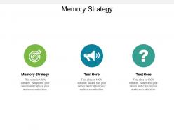 Memory strategy ppt powerpoint presentation model designs cpb