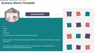 Memos Template In Business Writing Training Ppt