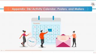 Men and women with calendar and clock illustration edu ppt