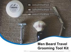 Men beard travel grooming tool kit