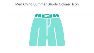 Men Chino Summer Shorts Colored Icon In Powerpoint Pptx Png And Editable Eps Format