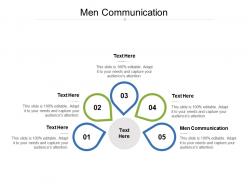 Men communication ppt powerpoint presentation visual aids outline cpb