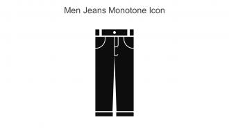 Men Jeans Monotone Icon In Powerpoint Pptx Png And Editable Eps Format