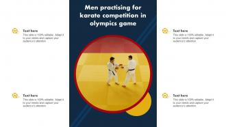 Men Practising For Karate Competition In Olympics Game