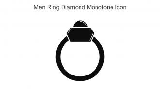Men Ring Diamond Monotone Icon In Powerpoint Pptx Png And Editable Eps Format