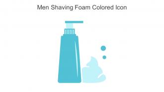 Men Shaving Foam Colored Icon In Powerpoint Pptx Png And Editable Eps Format
