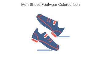 Men Shoes Footwear Colored Icon In Powerpoint Pptx Png And Editable Eps Format