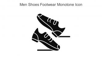 Men Shoes Footwear Monotone Icon In Powerpoint Pptx Png And Editable Eps Format