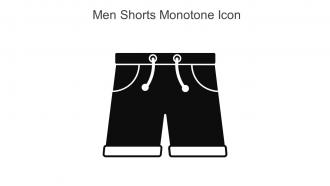 Men Shorts Monotone Icon In Powerpoint Pptx Png And Editable Eps Format