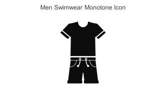 Men Swimwear Monotone Icon In Powerpoint Pptx Png And Editable Eps Format