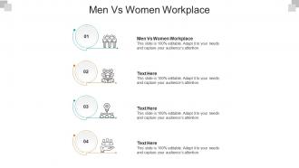 Men vs women workplace ppt powerpoint presentation outline picture cpb