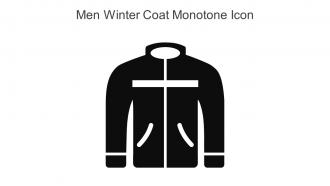 Men Winter Coat Monotone Icon In Powerpoint Pptx Png And Editable Eps Format