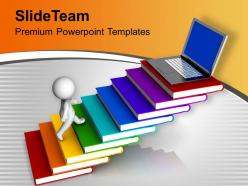 Men with book and laptop education powerpoint templates ppt themes and graphics 0213
