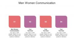 Men women communication ppt powerpoint presentation show cpb