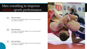 Men Wrestling To Improve Athletic Sports Performance