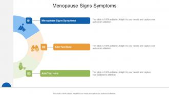 Menopause Signs Symptoms In Powerpoint And Google Slides Cpb