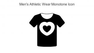 Mens Athletic Wear Monotone Icon In Powerpoint Pptx Png And Editable Eps Format