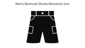 Mens Bermuda Shorts Monotone Icon In Powerpoint Pptx Png And Editable Eps Format