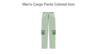 Mens Cargo Pants Colored Icon In Powerpoint Pptx Png And Editable Eps Format