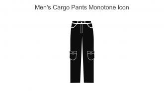 Mens Cargo Pants Monotone Icon In Powerpoint Pptx Png And Editable Eps Format
