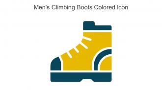 Mens Climbing Boots Colored Icon In Powerpoint Pptx Png And Editable Eps Format