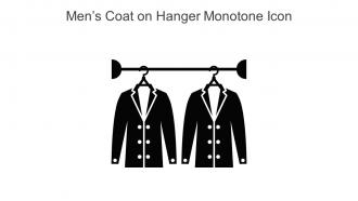Mens Coat On Hanger Monotone Icon In Powerpoint Pptx Png And Editable Eps Format