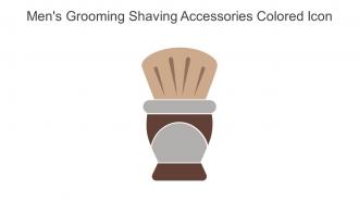 Mens Grooming Shaving Accessories Colored Icon In Powerpoint Pptx Png And Editable Eps Format