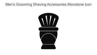 Mens Grooming Shaving Accessories Monotone Icon In Powerpoint Pptx Png And Editable Eps Format