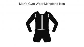 Mens Gym Wear Monotone Icon In Powerpoint Pptx Png And Editable Eps Format