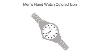 Mens Hand Watch Colored Icon In Powerpoint Pptx Png And Editable Eps Format
