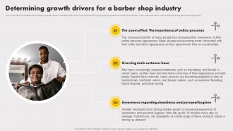 Mens Salon Business Plan Determining Growth Drivers For A Barber Shop Industry BP SS