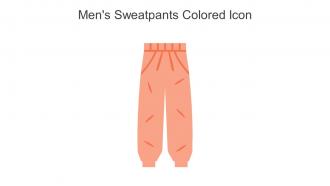 Mens Sweatpants Colored Icon In Powerpoint Pptx Png And Editable Eps Format