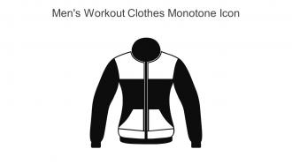 Mens Workout Clothes Monotone Icon In Powerpoint Pptx Png And Editable Eps Format