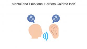 Mental And Emotional Barriers Colored Icon In Powerpoint Pptx Png And Editable Eps Format