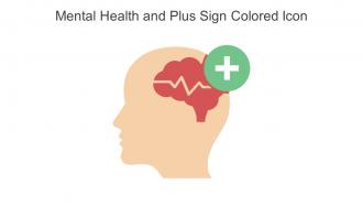 Mental Health And Plus Sign Colored Icon In Powerpoint Pptx Png And Editable Eps Format