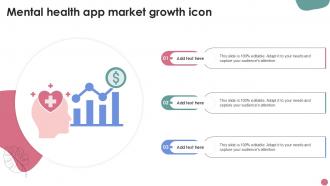 Mental Health App Market Growth Icon Ppt Sample