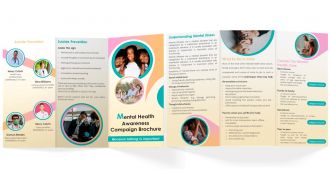 Mental Health Awareness Brochure Trifold