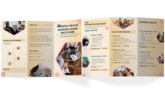 Mental Health Brochure Trifold