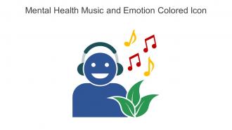 Mental Health Music And Emotion Colored Icon In Powerpoint Pptx Png And Editable Eps Format