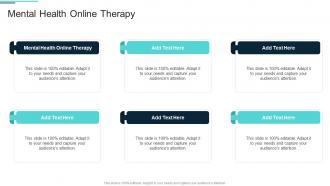Mental Health Online Therapy In Powerpoint And Google Slides Cpb