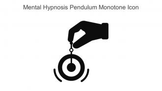 Mental Hypnosis Pendulum Monotone Icon In Powerpoint Pptx Png And Editable Eps Format