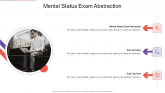 Mental Status Exam Abstraction In Powerpoint And Google Slides Cpb