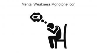 Mental Weakness Monotone Icon In Powerpoint Pptx Png And Editable Eps Format